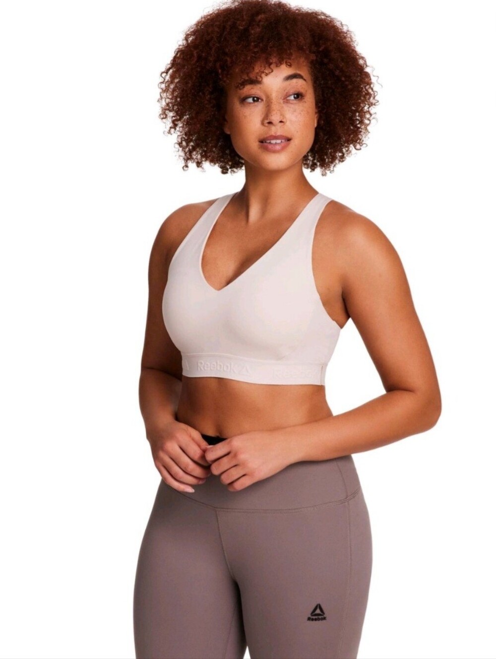 Reebok Women's Stronger Printed Sports Bra With Removable Cups /100105